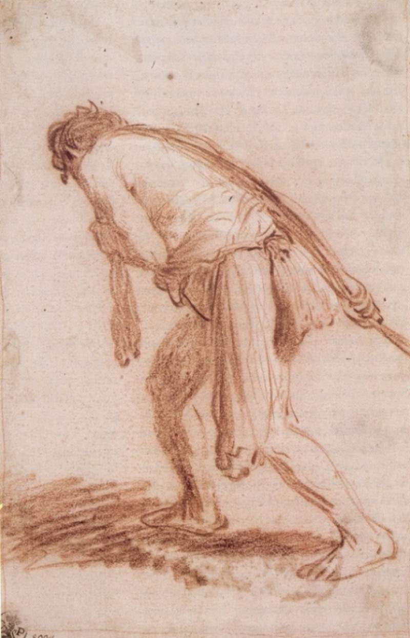 Рембрандт зарисовки сангиной