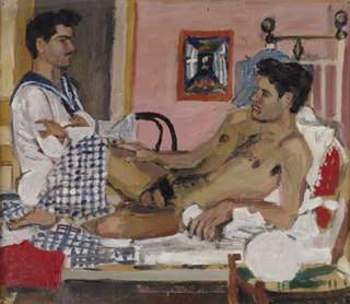 Mariner and reclining nude — Янис Царухис