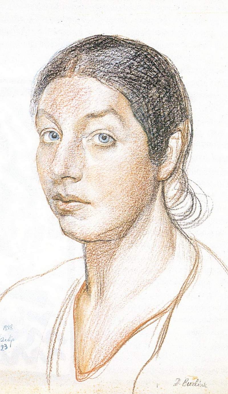 Маруся (Портрет жены художника) — Давид Бурлюк