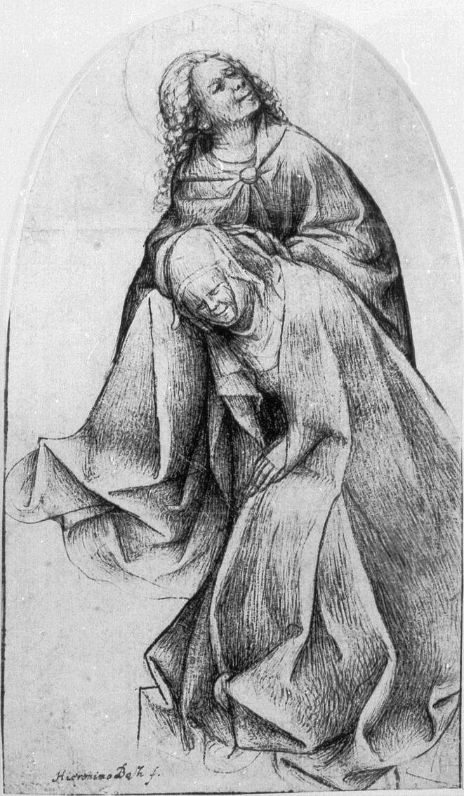 Мария и Иоанн у подножия креста — Иероним Босх