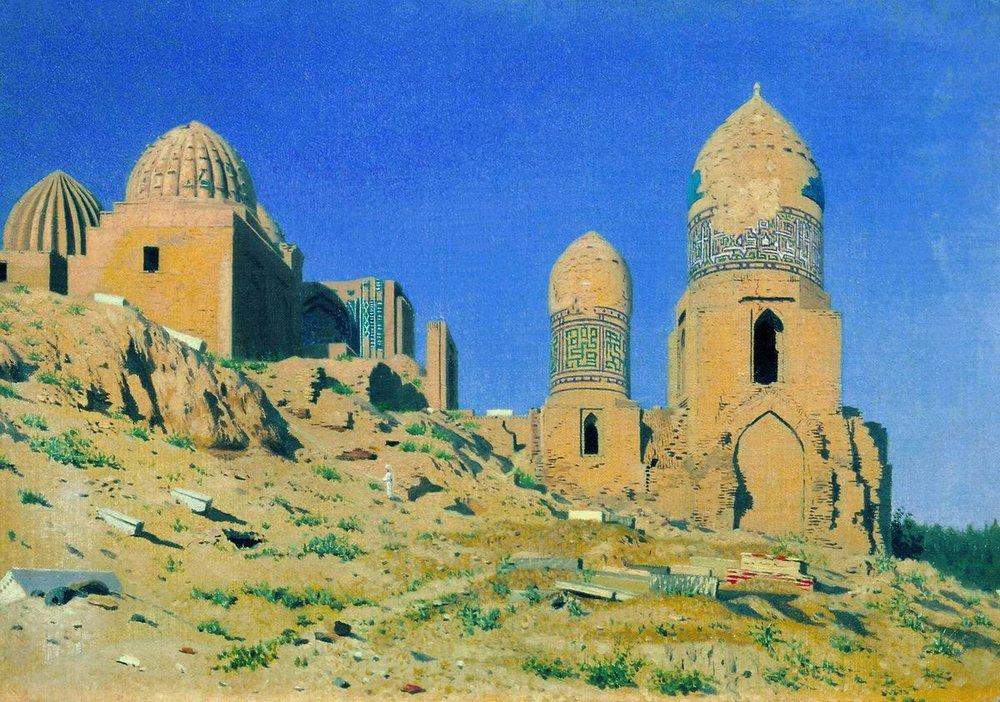 Mausoleum of Shah-i-Zinda in Samarkand — Василий Верещагин