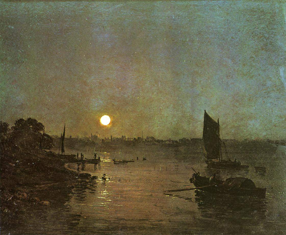 Moonlight, A Study at Millbank — Уильям Тёрнер