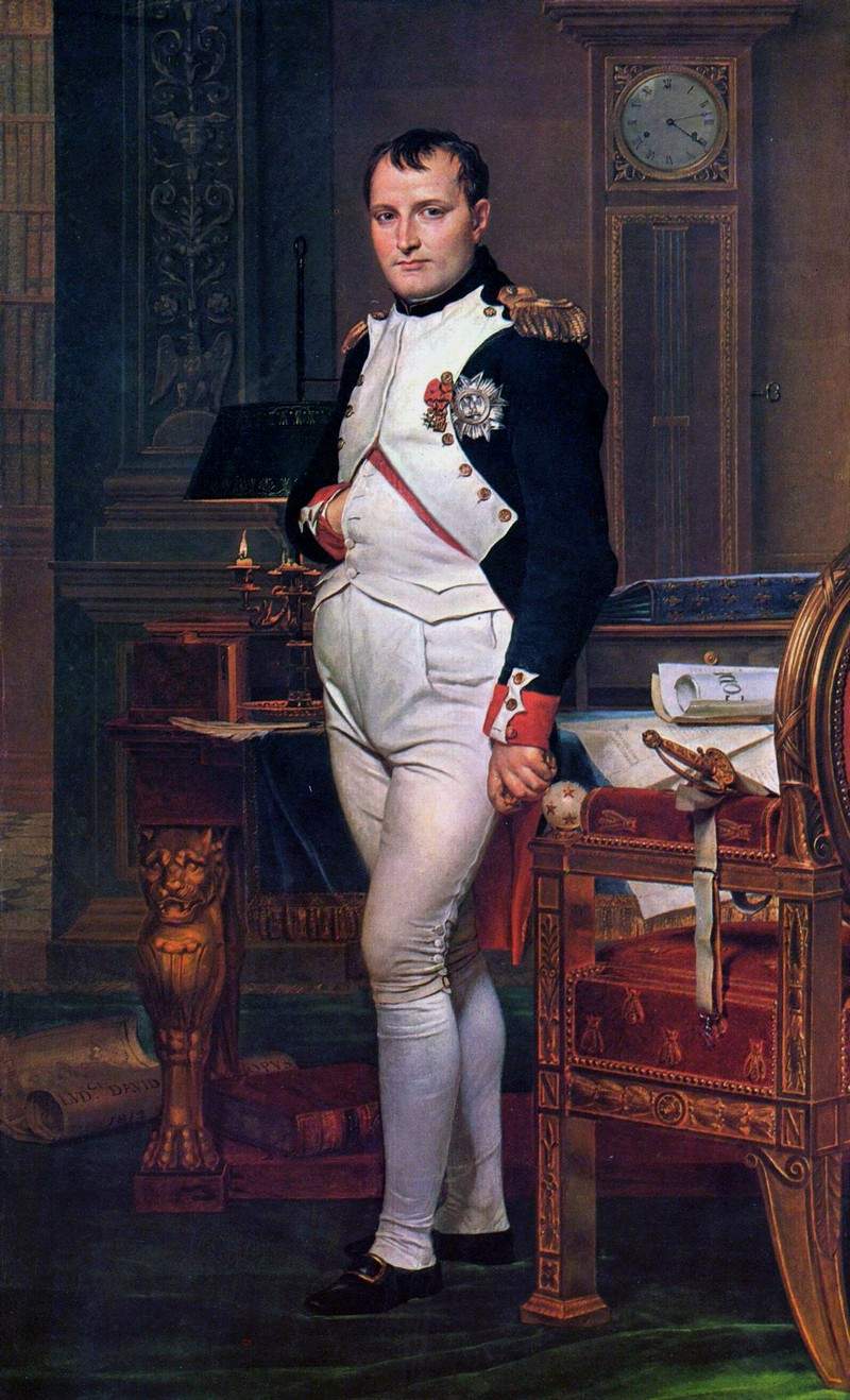 Наполеон Бонапарт в своем кабинете в Тюильри — Жак Луи Давид