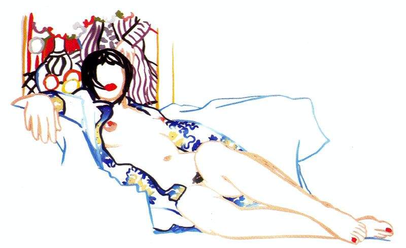 Monica Nude with Matisse — Том Вессельман