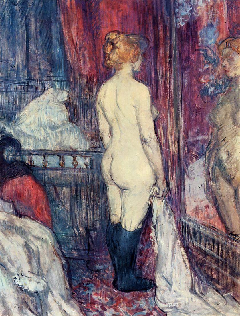 Nude Standing before a Mirror — Анри де Тулуз-Лотрек