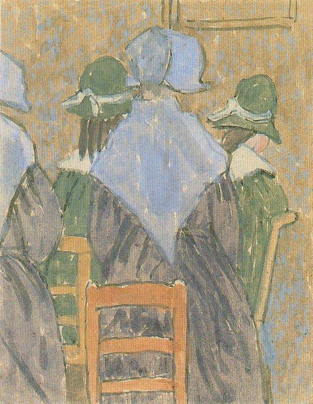 Nuns and schoolgirls standing in church — Гвен Джон
