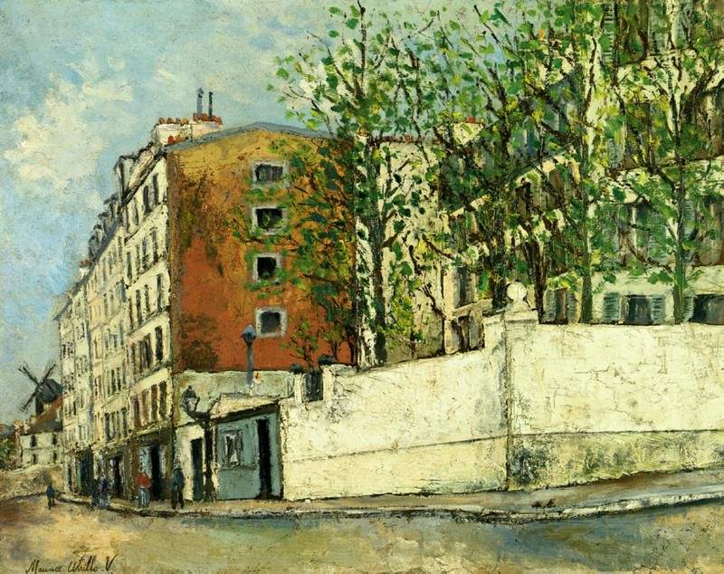 Orchampt street near Montmartre — Морис Утрилло