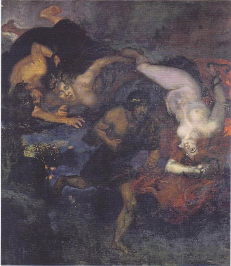 Orestes and the Erinyes — Франц фон Штук