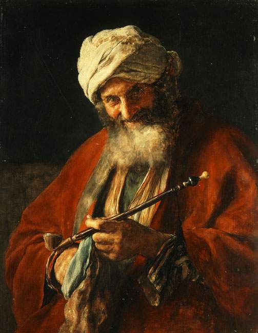 Oriental Man with a Pipe — Николаос Гизис