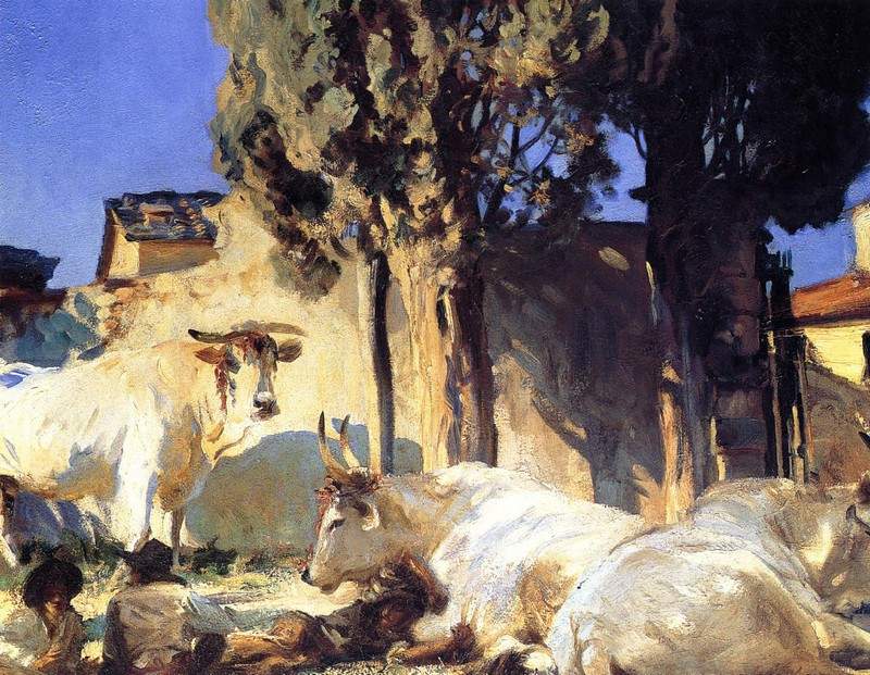 Oxen Resting — Джон Сингер Сарджент