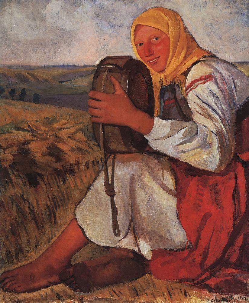 Крестьянка с квасником — Зинаида Серебрякова