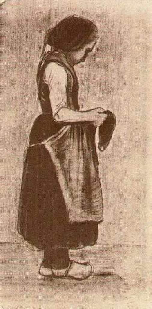 Peasant Girl Standing — Винсент Ван Гог