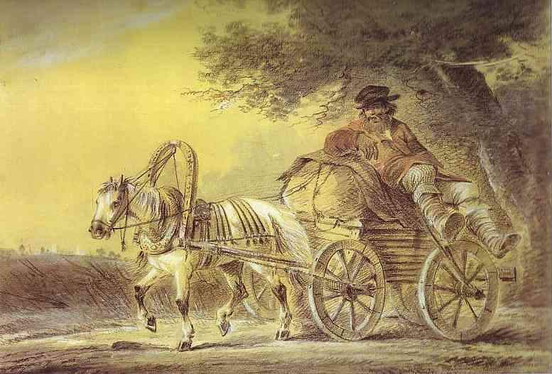 Peasant in a Cart — Александр Орловский