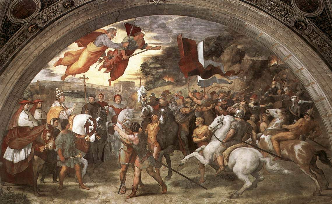 Pope Leo I Repulsing Attila — Рафаэль Санти