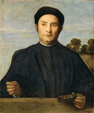 Portrait of a Jeweler, Possibly Giovanni Pietro Crivelli — Лоренцо Лотто