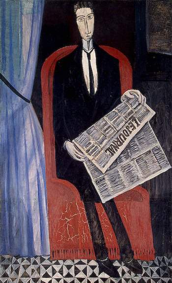 Portrait of a Man With a Newspaper — Андре Дерен