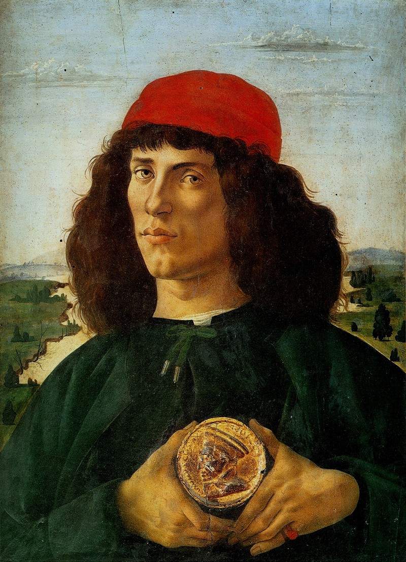 Портрет мужчины с медалью Козимо — Сандро Ботичелли