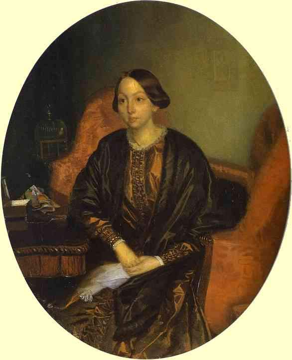 Portrait of Amalia Legrand — Павел Федотов
