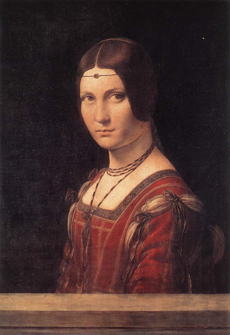 Portrait of an Unknown Woman (La Belle Ferroniere) — Леонардо да Винчи