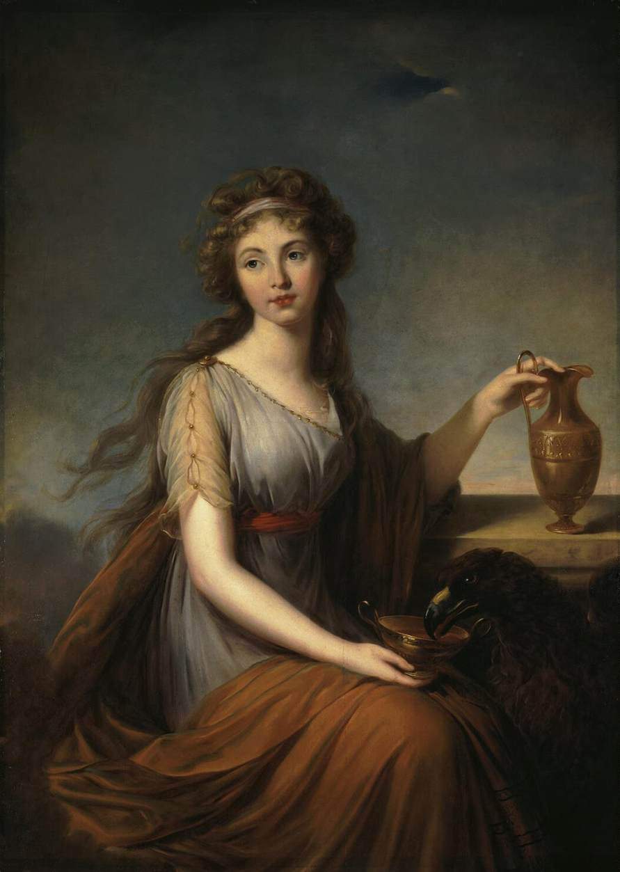 Portrait of Anna Pitt as Hebe — Элизабет Луиза Виже-Лебрен