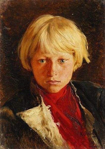 Portrait of boy — Клавдий Лебедев