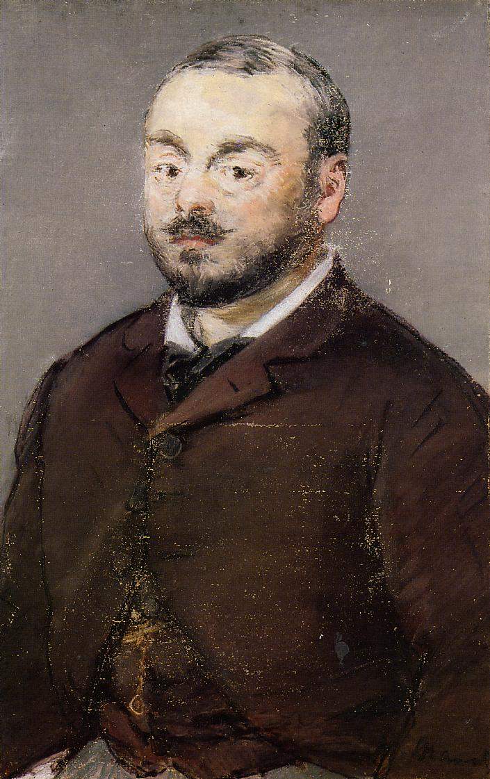 Portrait of composer Emmanual Chabrier — Эдуард Мане