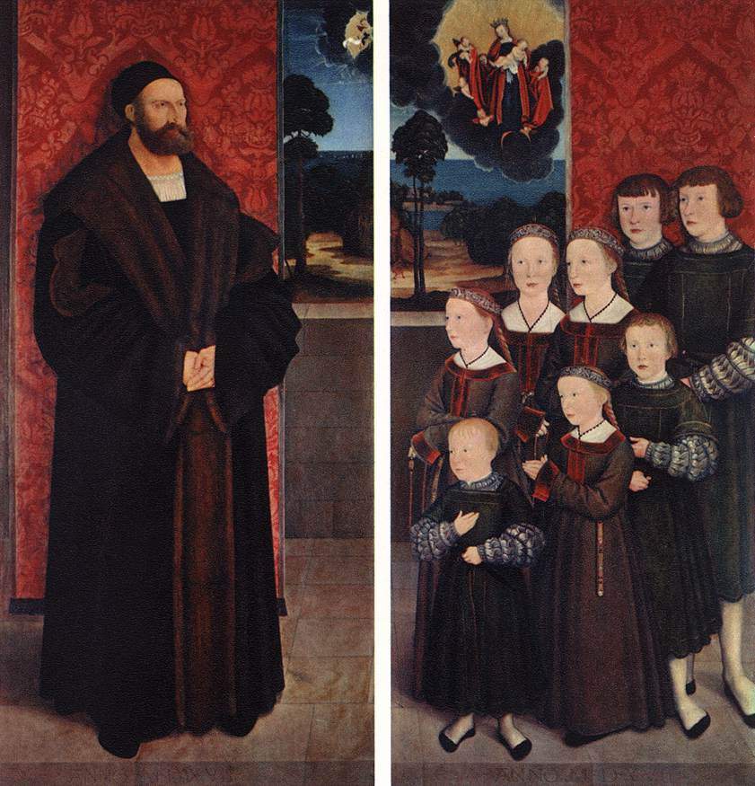 Portrait of Conrad Rehlinger and his Children — Бернхард Штригель