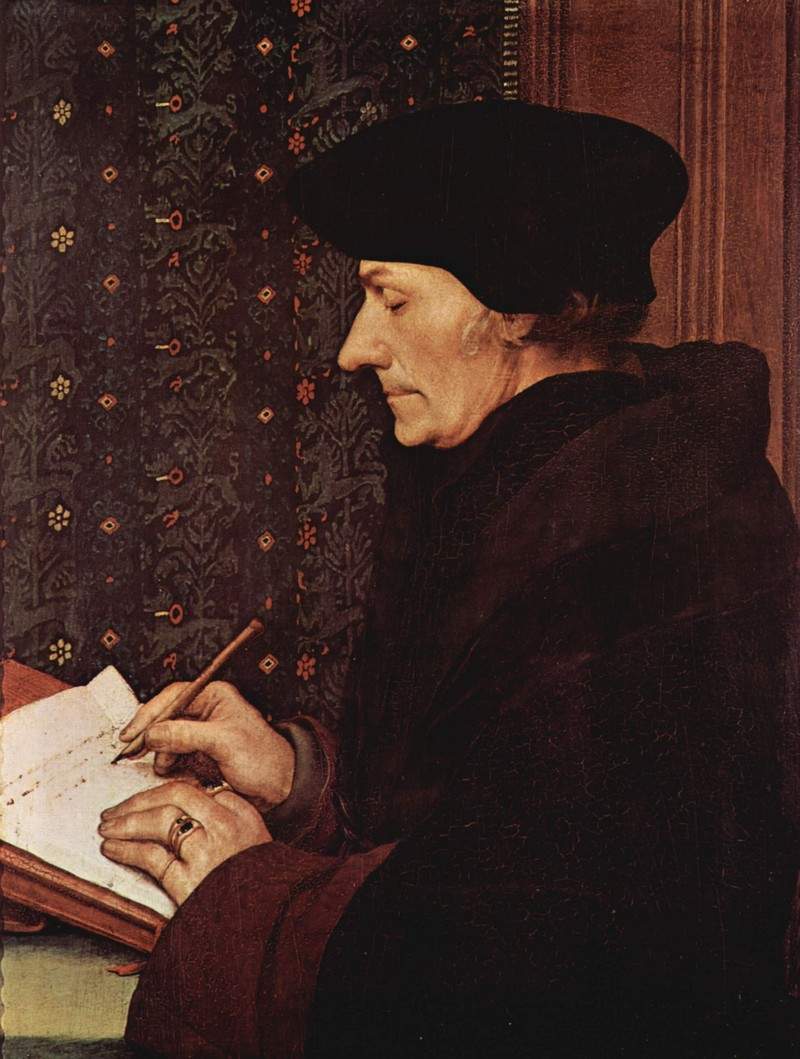 Portrait of Desiderius Erasmus — Ганс Гольбейн Младший