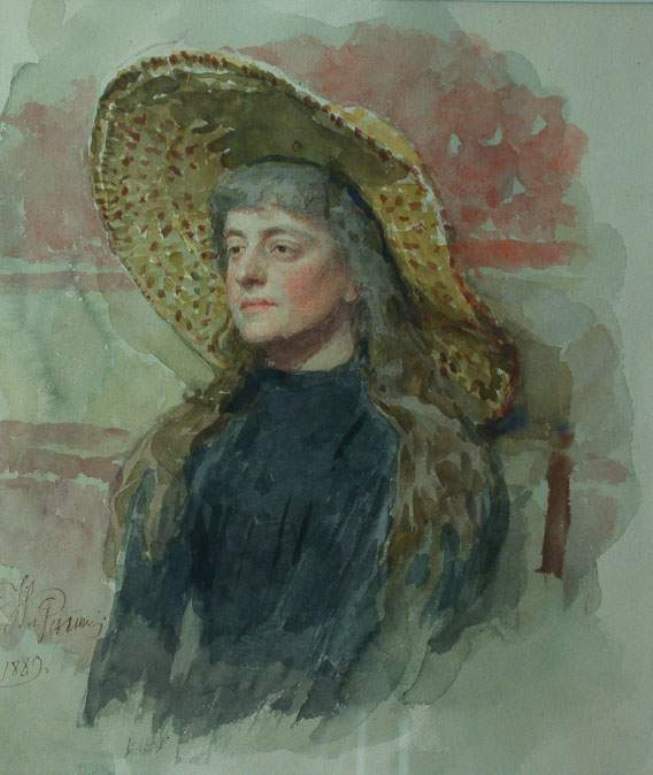 Portrait of E. Zvantseva — Илья Репин
