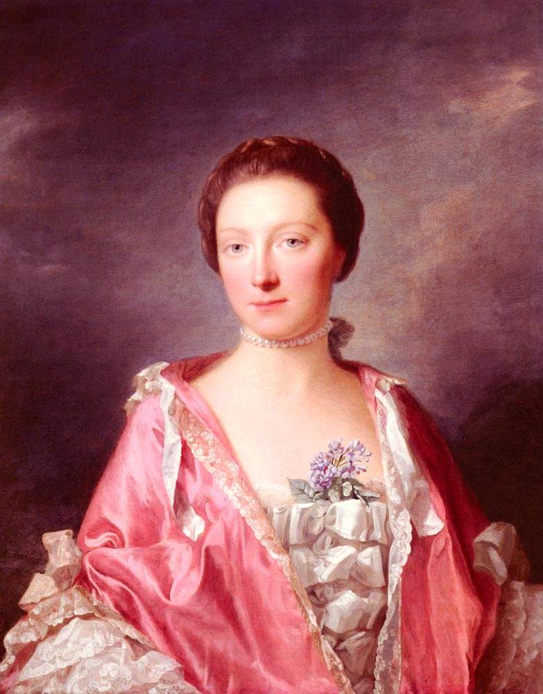 Portrait Of Elizabeth Gunning, Duchess Of Argyll — Аллан Рэмзи