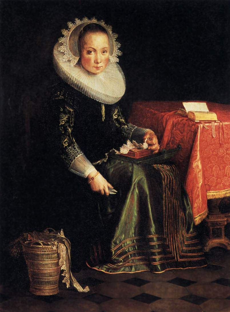 Portrait of Eva Wtewael — Йоахим Эйтевал