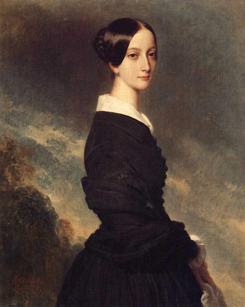 Portrait of Francisca Caroline de Braganca — Франц Ксавер Винтерхальтер