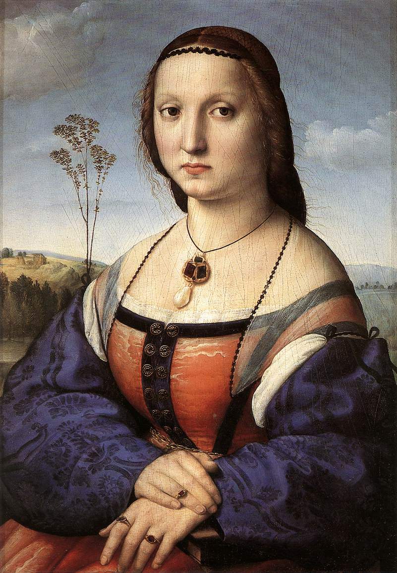 Portrait of Maddalena Doni — Рафаэль Санти