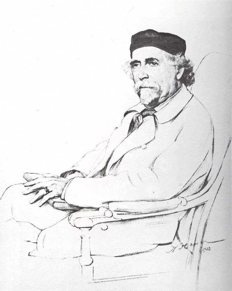 Portrait of N. D. Zelinsky — Константин Юон