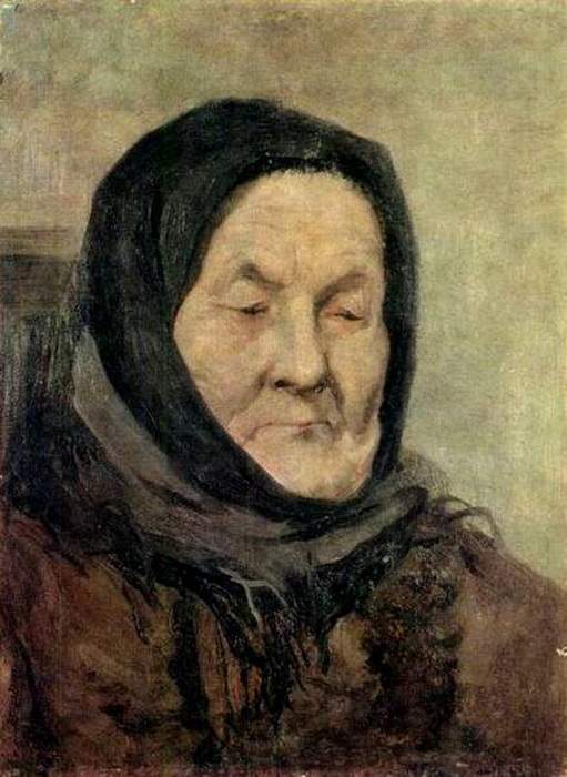 Портрет старухи — Григорий Мясоедов