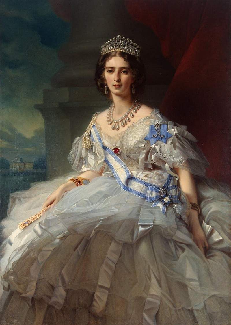 Portrait of Princess Tatiana Alexanrovna Yusupova — Франц Ксавер Винтерхальтер