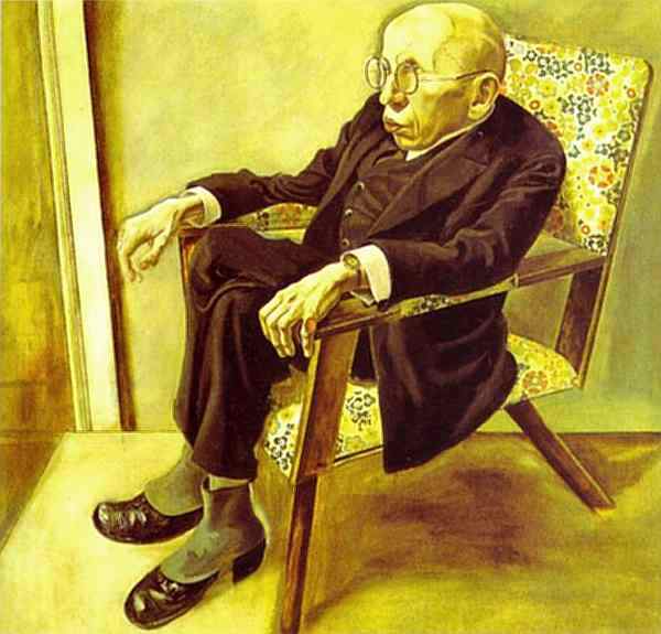 Portrait of the Writer Max Herrmann Neisse — Георг Гросс