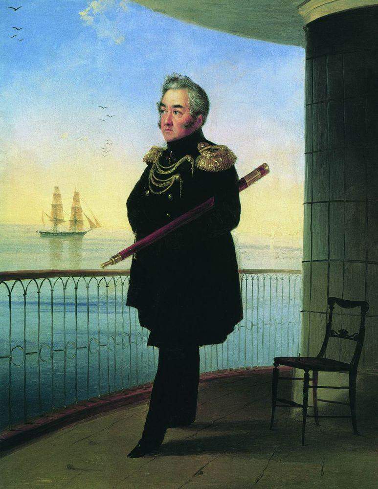 Портрет вице-адмирала М. П. Лазарева — Иван Айвазовский