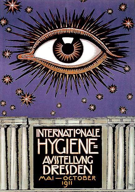 Poster for the International Hygiene Exhibition 1911 in Dresden — Франц фон Штук