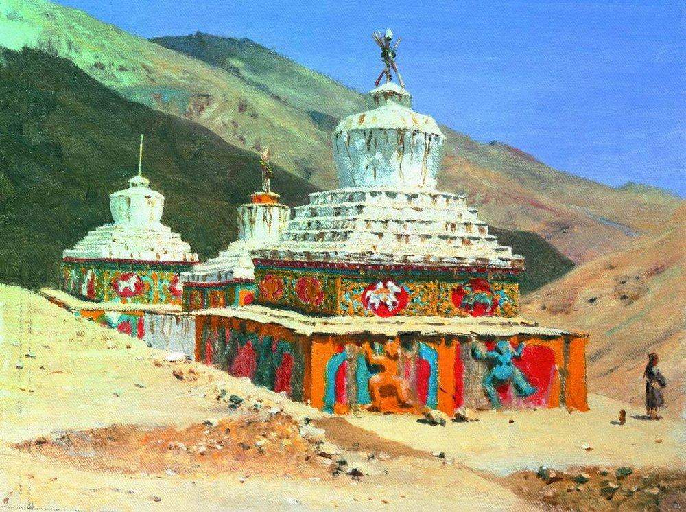 Posthumous monuments in Ladakh — Василий Верещагин