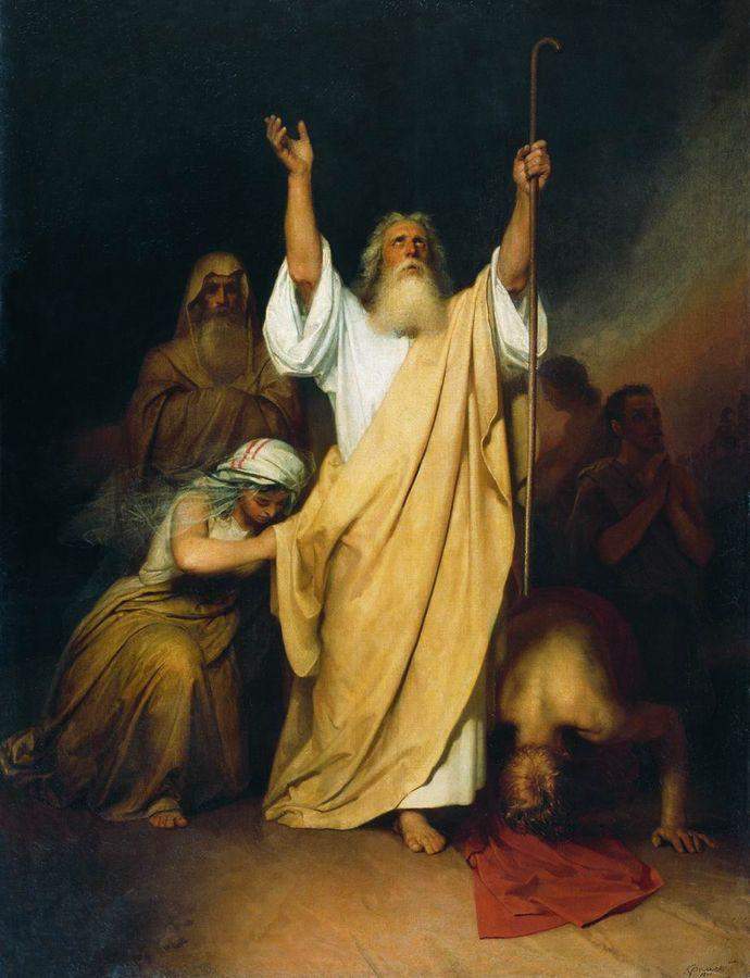 Молитва Моисея после перехода израильтян через Чермное море — Иван Крамской
