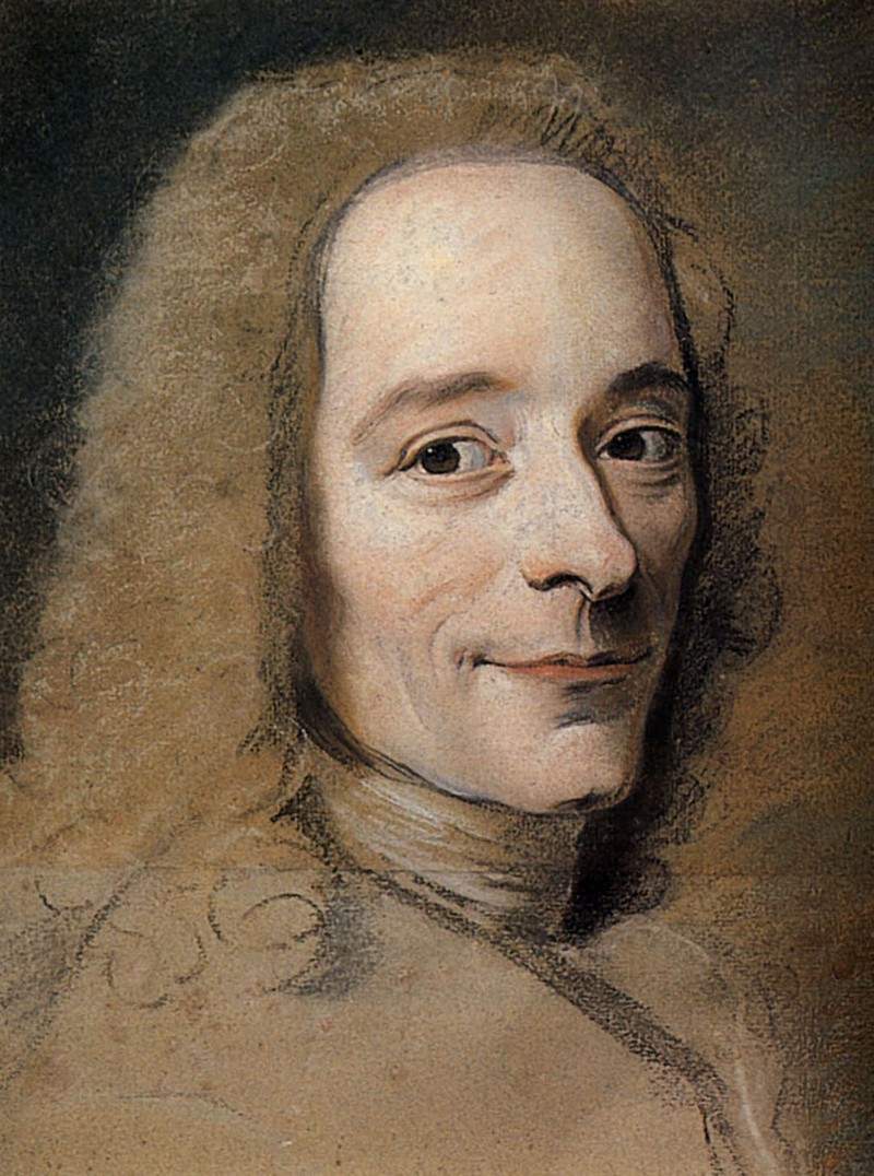 Preparation to the portrait of Voltaire — Морис Кантен де Латур