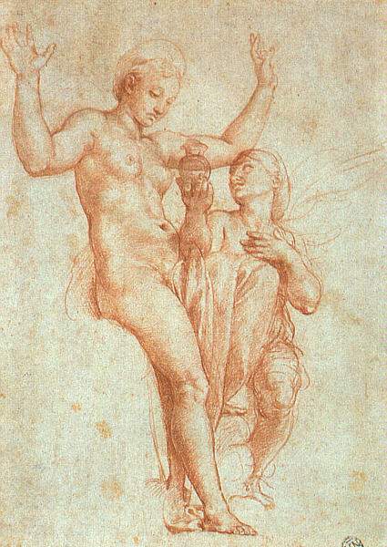 Psyche presenting Venus with water from the Styx — Рафаэль Санти