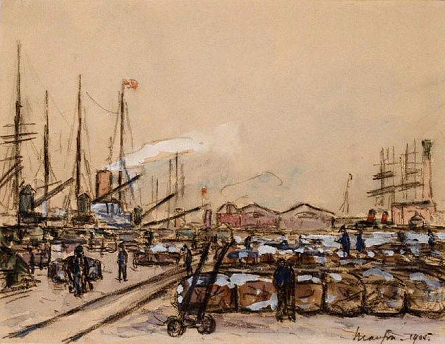 Quayside in Le Havre — Максим Мофра
