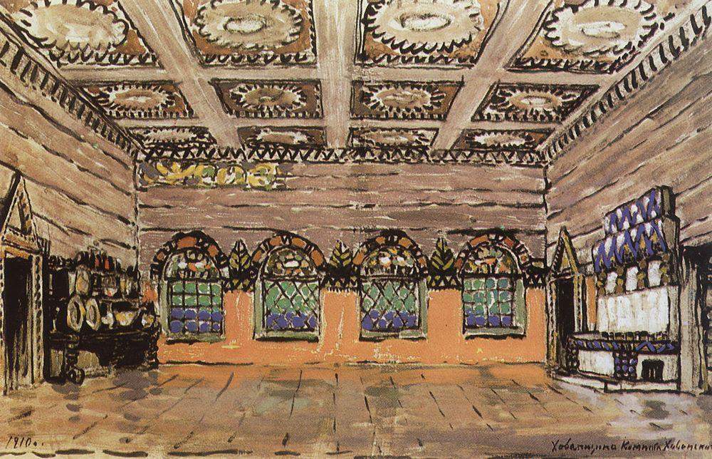 Трапезная палата в доме Ивана Хованского — Константин Коровин