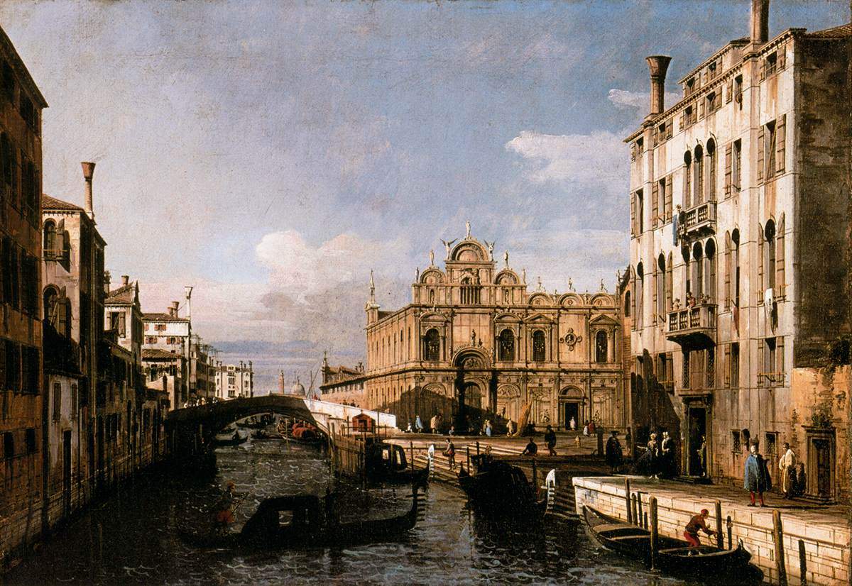 Rio dei Mendicanti and the Scuola di San Marco — Бернардо Беллотто