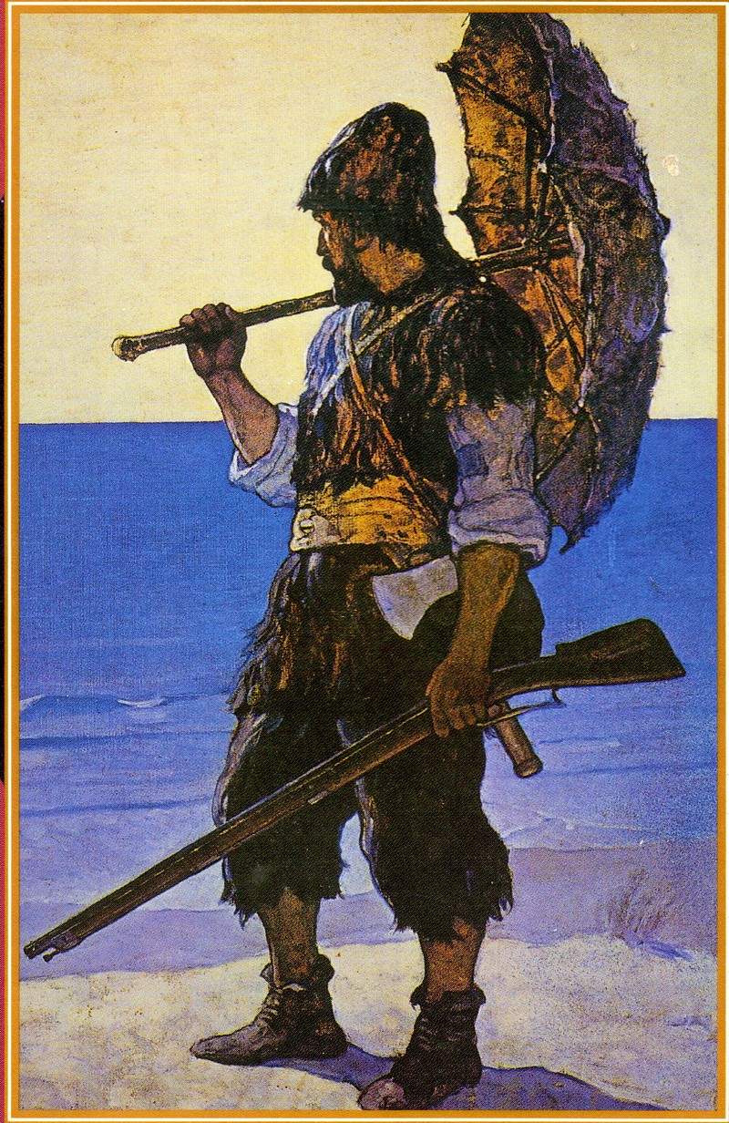 Robinson Crusoe illustration — Ньюэлл Конверс Уайет