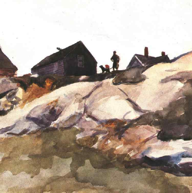 Rocks at the Fort Gloucester — Эдвард Хоппер
