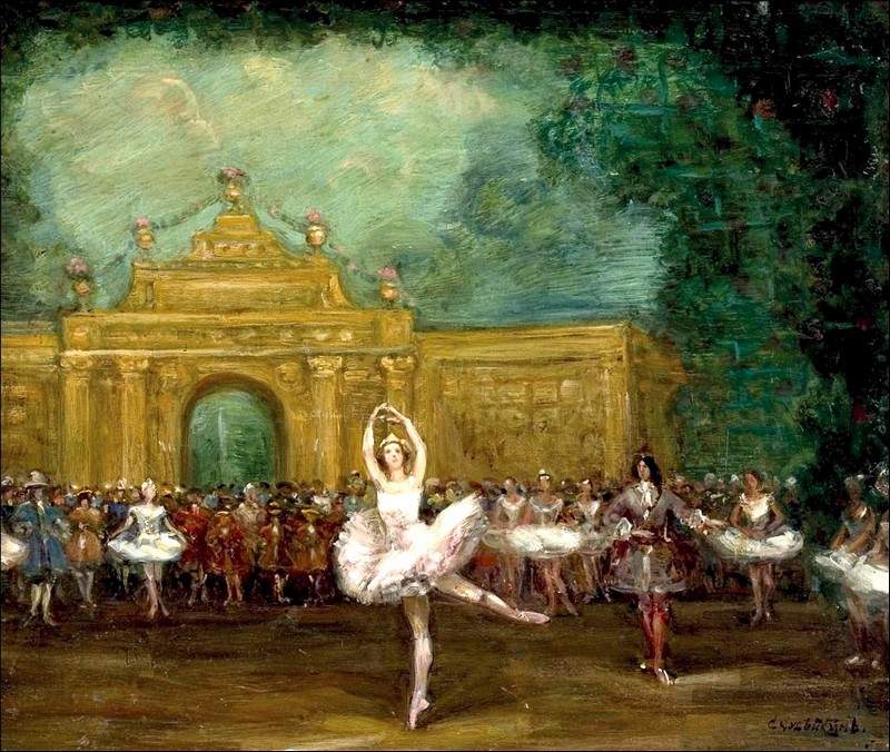 Russian ballet (Pavlova and Nijinsky in “Pavillon d’Armide”) — Сергей Судейкин