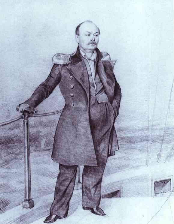 S. D. Shishmarev on Board the Ship — Павел Федотов